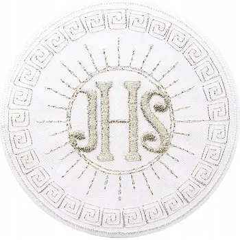 Obraz Nažehlovačka/Nášívka HOSTIA IHS na albu ke svaté přijímání 001 / BÍLO - STŘÍBRNÁ