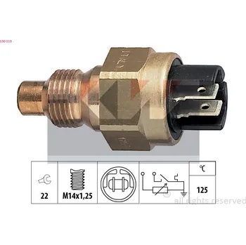 Čidlo automobilu Snímač, teplota chladiva KW 530 510