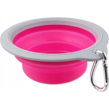 Miska pro psa Jedna plastová miska Dog Fantasy růžová 0,3 l