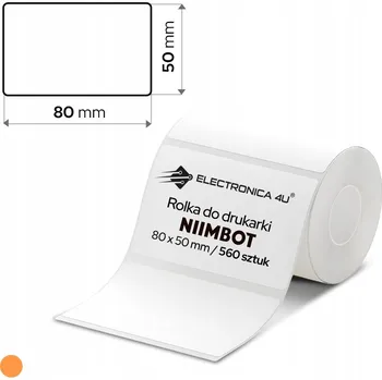 Speciální papír Bílé samolepicí etikety samolepky termální Niimbot K3 80x50mm