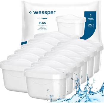 Filtrace vody Filtrační vložka do filtrační konvice Wessper AquaMax Plus 12 ks