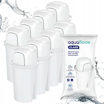 Filtrace vody 8x Filtr Aquafloow Class pro skleněné filtrační konvice Dafi, náhradní filtry