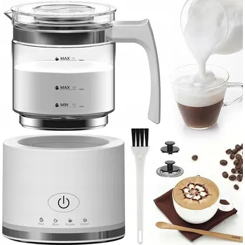 Šlehač mléka ELEKTRICKÝ NAPĚŇOVAČ MLÉKA NA KÁVU 500ML 600W PREMIUM
