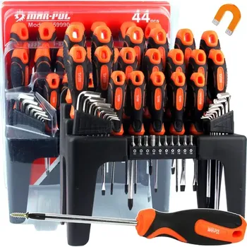 Šroubovák SADA MAGNETICKÝCH ŠROUBOVÁKŮ SE STOJANEM - 44KS M59990