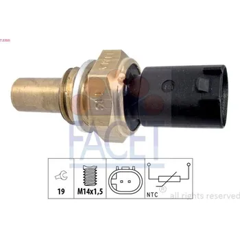 Čidlo automobilu Snímač, teplota oleje FACET 7.3350