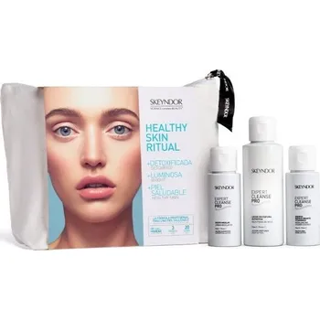 Kosmetická sada Skeyndor Expert Cleanse Pro Healthy Skin Ritual Set - Micelární olej 50 ml + odličovací mléko 100 ml + vitamínová esence 50 ml Dárková sada