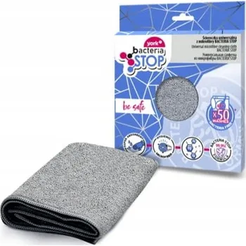 Utěrka Utěrka z mikrovlákna (mikrofáze) York v balení 1 ks šedá