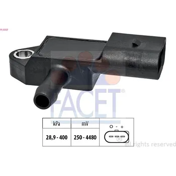Auto-moto Senzor, tlak výfukového plynu FACET 10.3327