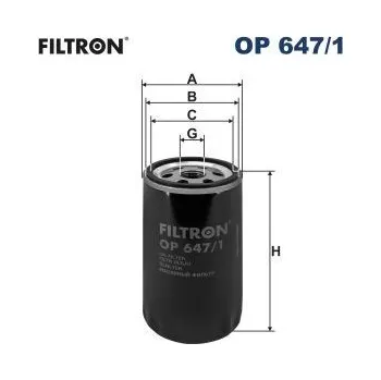 Hydraulický filtr Filtr, pracovní hydraulika FILTRON OP 647/1