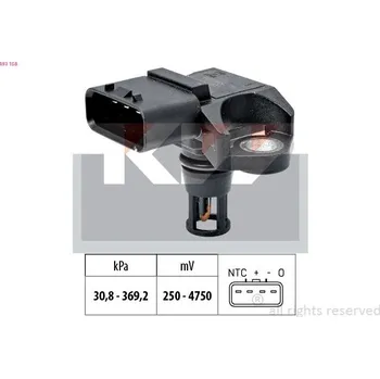 Čidlo automobilu Snímač barometrického tlaku vzduchu KW 493 158