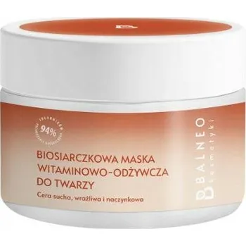 Pleťová maska Balneokosmetyki Biosiřičitá vyživující a hydratační maska na obličej 150 ml