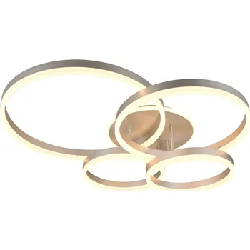 Trio 632210407 LED přisazené stropní svítidlo DRAKE | 50W integrovaný LED zdroj | 5850lm | 2700-6500K | stmívač | dálkové ovládání + Sada inteligentní žárovky E14 s dálkovým ovladačem - RGB, WiZ