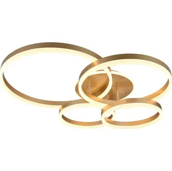 Trio 632210479 LED přisazené stropní svítidlo DRAKE | 50W integrovaný LED zdroj | 5850lm | 2700-6500K | stmívač | dálkové ovládání + Sada inteligentní žárovky E14 s dálkovým ovladačem - RGB, WiZ