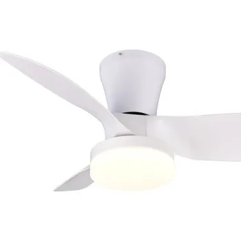 Svítidlo Trio R64412131 LED ventilátor s osvětlením RANDERS | 20W integrovaný LED zdroj | 2500lm | 2700-6000K | s vypínačem | stmívač | dálkové ovládání | ventilátor + Trio 983-3400 3x LED žárovka TROPFEN 1x4W | E14 | 470lm | 3000K