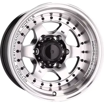 Disk Alu kola Racing Line L2156, 16x8 5x127 ET, černá + leštění (zátěžová)