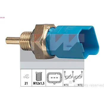 Čidlo automobilu Snímač, teplota chladiva KW 530 291