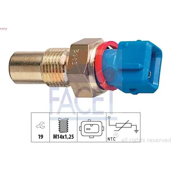 Auto-moto Snímač, teplota chladiva FACET 7.3113