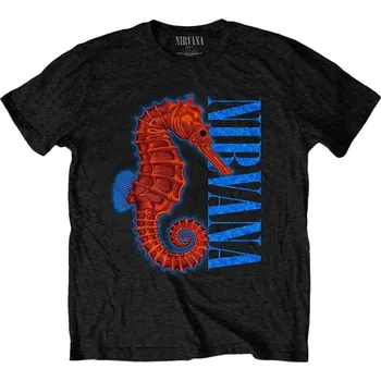 Pánské tričko Nirvana Seahorse Black L Tričko