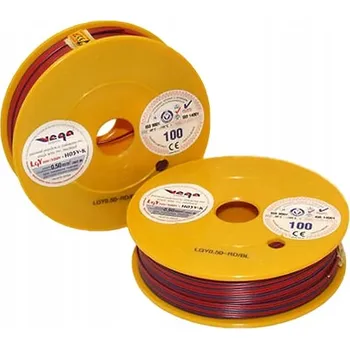 elektrický kabel Kabel LGY/H05V-K 0,50 mm2 100 m Červeno-Modrý