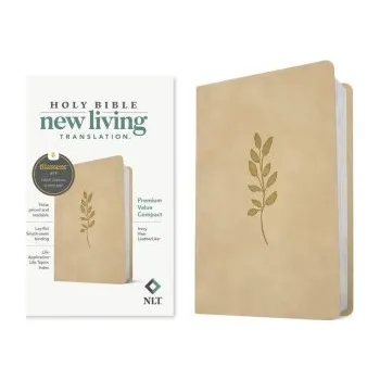 NLT Premium Value Compact Bible, Filament Enabled (Leatherlike, Ivory Vine) (Pevná)
