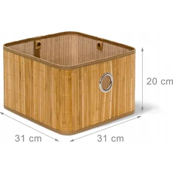 Úložný box Koš na ukládání, úložný box, dekorace z bambusu
