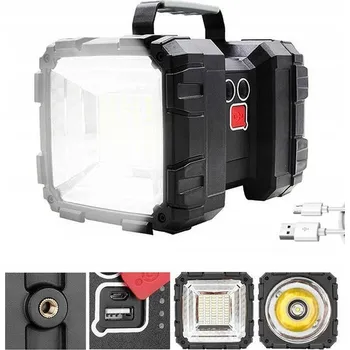 AKUMULÁTOROVÁ SVÍTILNA REFLEKTOR LED EXTRA SILNÁ OBOUSTRANNÁ POWERBANKA 1200LM