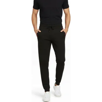 PÁNSKÉ TEPLÁKY - R-41309-JK ČERNÉ bavlněné joggery sportovní