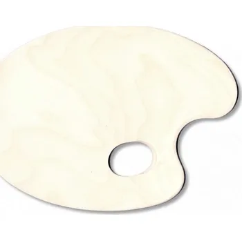 Paleta na barvy Malířská paleta oválná 40 cm překližka