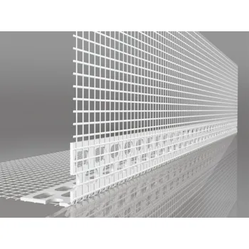 Stavební profil Covernit Flexibilní rohový profil PVC s tkaninou 45 mm x 25 m