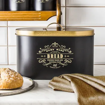 chlebník Kovový chlebník KONIGHOFFER MOLISE černý