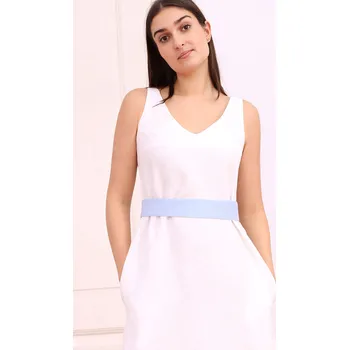 Dámské šaty TopMode Lněný pásek Lotika ve střední šířce 1140409