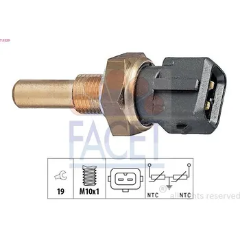 Čidlo automobilu Snímač, teplota chladiva FACET 7.3229