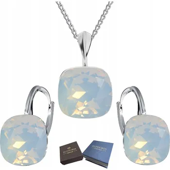 Přívěsek Sada Náušnice Přívěsek Dárek Stříbro svatební