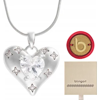 Náhrdelník Dámský náhrdelník SRDCE zirkony ocel lanko sada řetízek přívěsek ocel