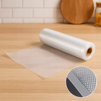 FÓLIE MOLETOVANÁ pro vakuovou SVAŘOVAČKU RUKAVICE 28 cm ROLKA 6 m 28 x 600 cm