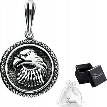 Přívěsek Stříbrný Přívěsek ryzost 925 stříbro orel v kruhu