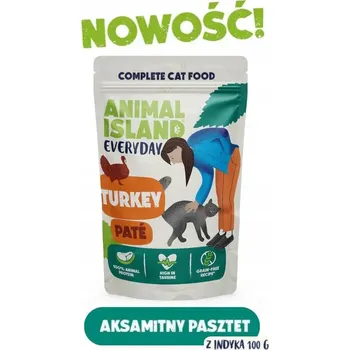 Krmivo pro kočku Animal Island mokré krmivo krmivo krůta 0,1 kg