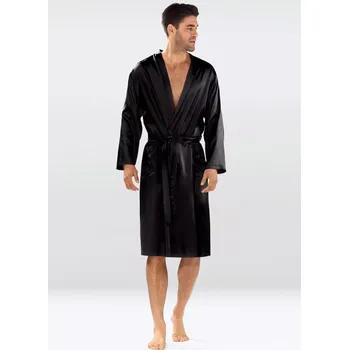 Pánský saténový župan Christian - DKaren tmavě modrá L