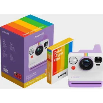 Polaroid Now Gen 3 Purple bundle with Color Film (8 photos)