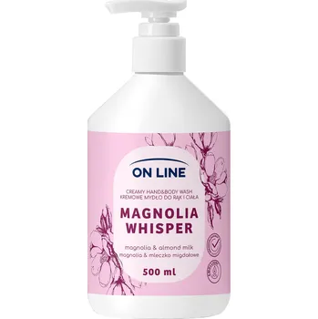 Mýdlo ON LINE Krémové mýdlo 2v1 Magnolie Whisper 500 ml