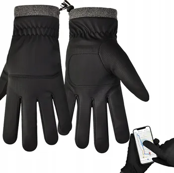 Cyklistické rukavice TERMOAKTIVNÍ RUKAVICE PRO BĚHÁNÍ, ZIMU A LYŽOVÁNÍ - DOTYKOVÉ, PÁNSKÉ/DÁMSKÉ, VELIKOST L