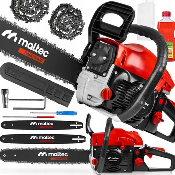 Motorová pila BENZÍNOVÁ ŘETĚZOVÁ PILA LIŠTY OLEJ 5,7 HP VELKÁ SADA VÝKONNÁ