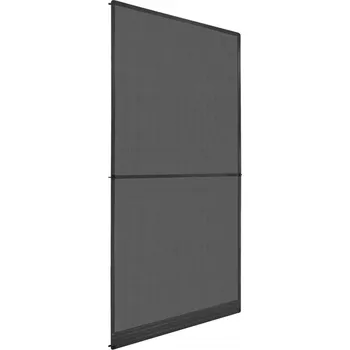 vidaXL Dveřní síť proti hmyzu s panty antracitová 120 x 240 cm