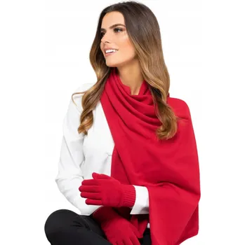 Podprsenka ŠÁLA 05 dámská ZIMNÍ velká MĚKKÁ POLSKÝ KAMEA 180 x 40 cm ČERVENÁ