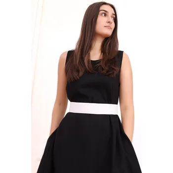 Dámské šaty TopMode Lněný pásek Lotika ve střední šířce 1140388