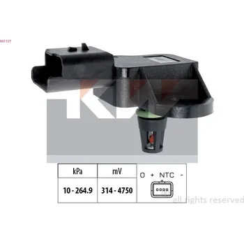 Čidlo automobilu Senzor, tlak výfukového plynu KW 493 137