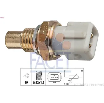 Auto-moto Snímač, teplota chladiva FACET 7.3191