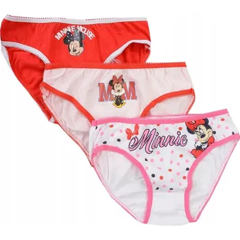 Dívčí spodní prádlo Dívčí kalhotky Minnie Mouse Mouse, sada 3 ks, BAVLNA 3/4 roky, FN11A