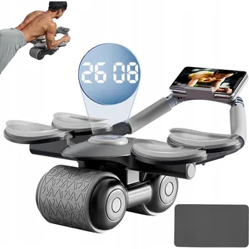 POSILOVACÍ KOLEČKO NA BŘICHO S ČASOVAČEM A AUTOMATICKÝM ODRAZEM