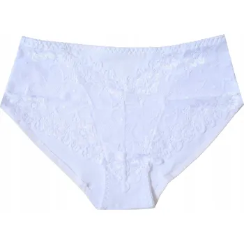 Kalhotky KALHOTKY bavlna KALHOTKY s krajkou XL bavlněné bílé